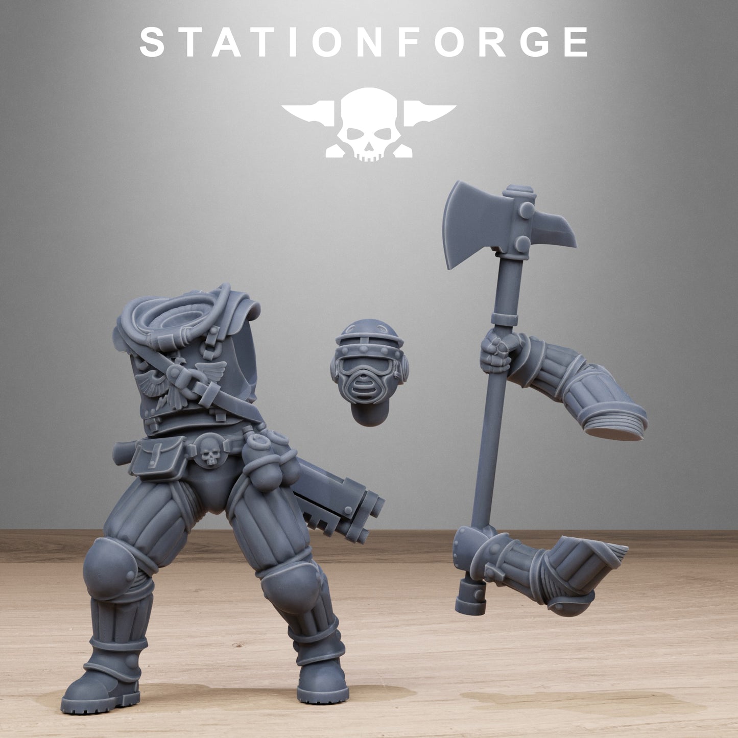 3D Printed GrimCorp Voidliners by StationForge Miniatures