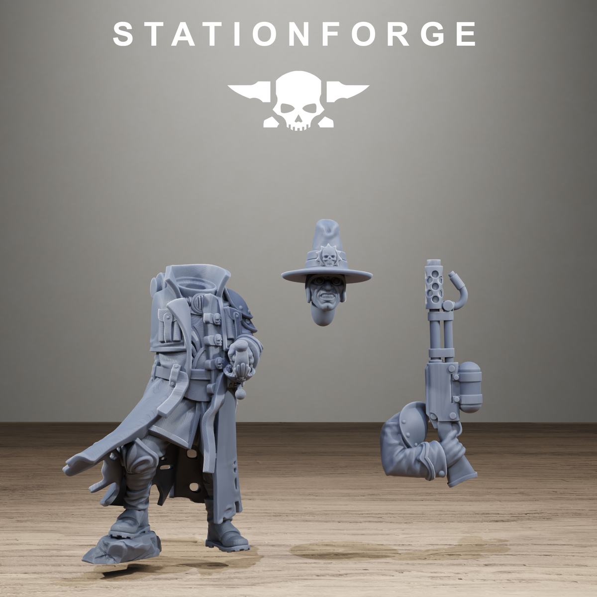 3D Printed GrimCorp Stragglers by StationForge Miniatures