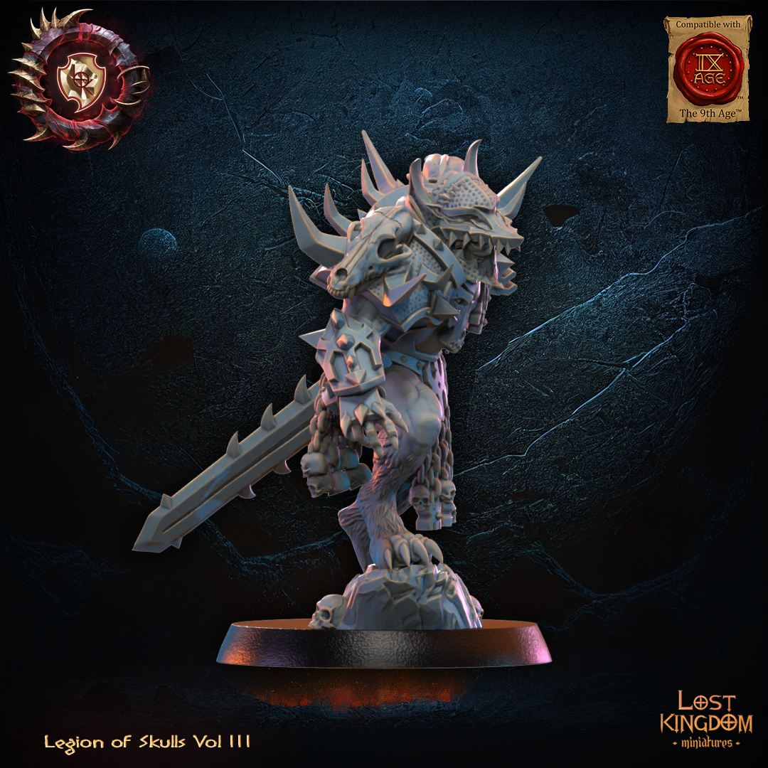 3D Printed Mooncurse Forsaken Hero by Lost Kingdom Miniatures