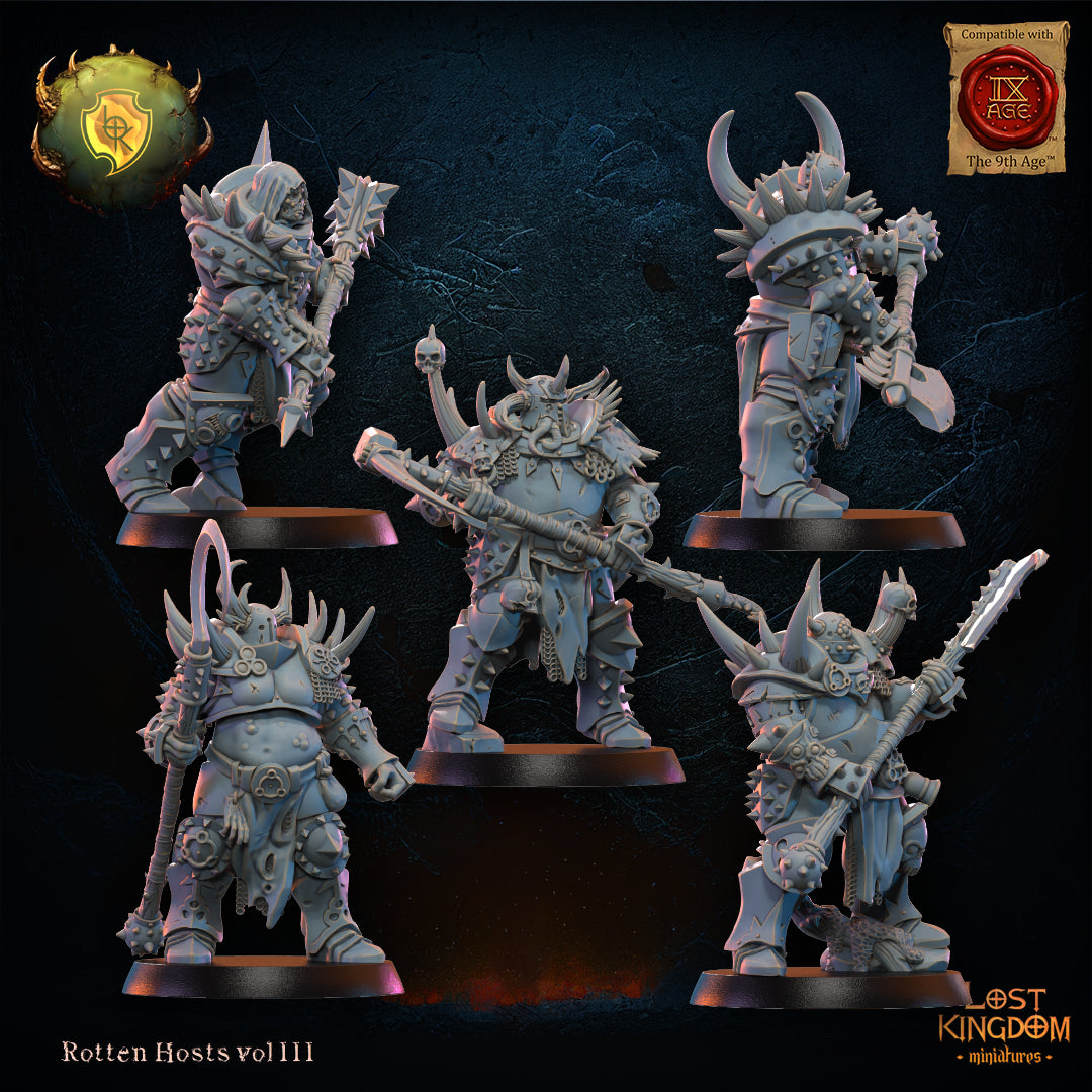 3D Printed Putrid Chosen Regiment x10 by Lost Kingdom Miniatures