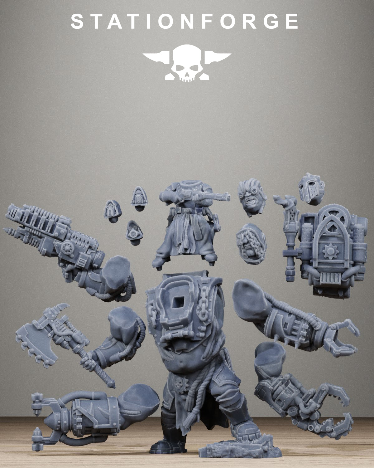 3D Printed Scavenger Beast Controllers x3 by StationForge Miniatures