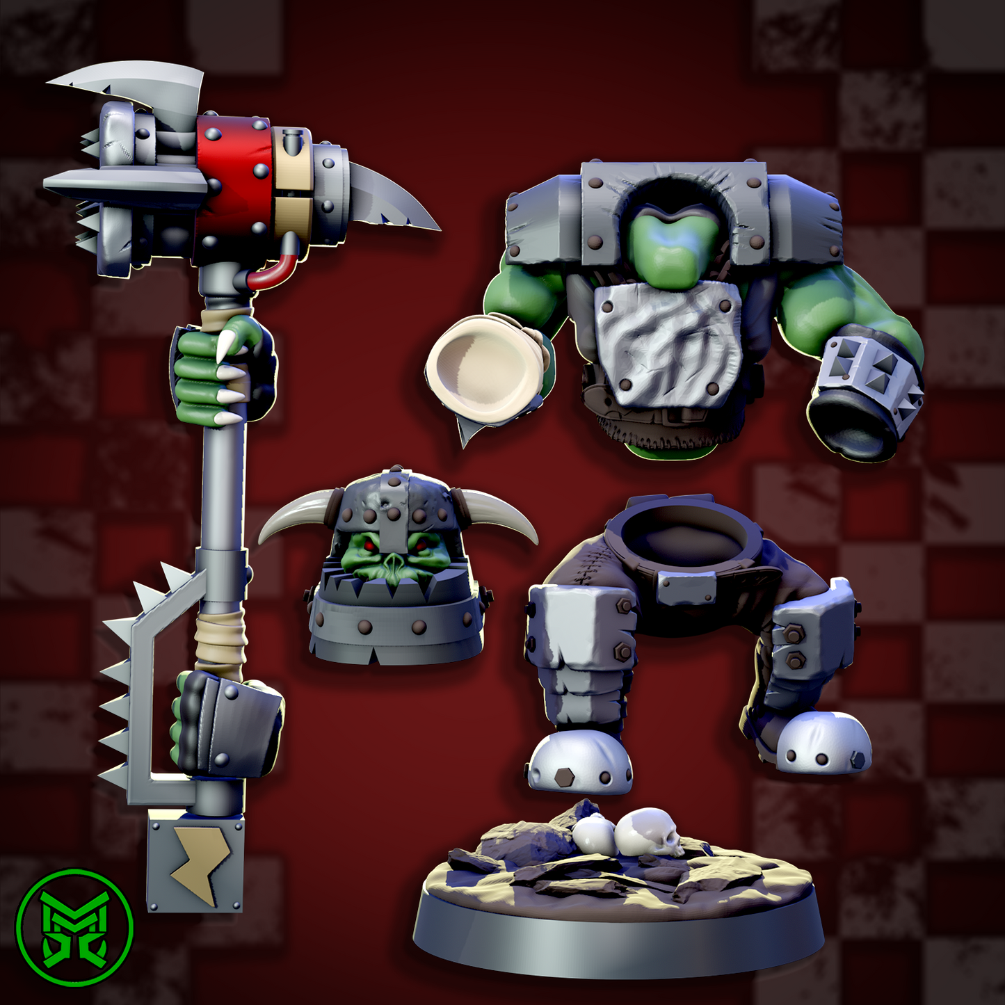 3d Printed Smasha Boyz by Mekka Miniatures