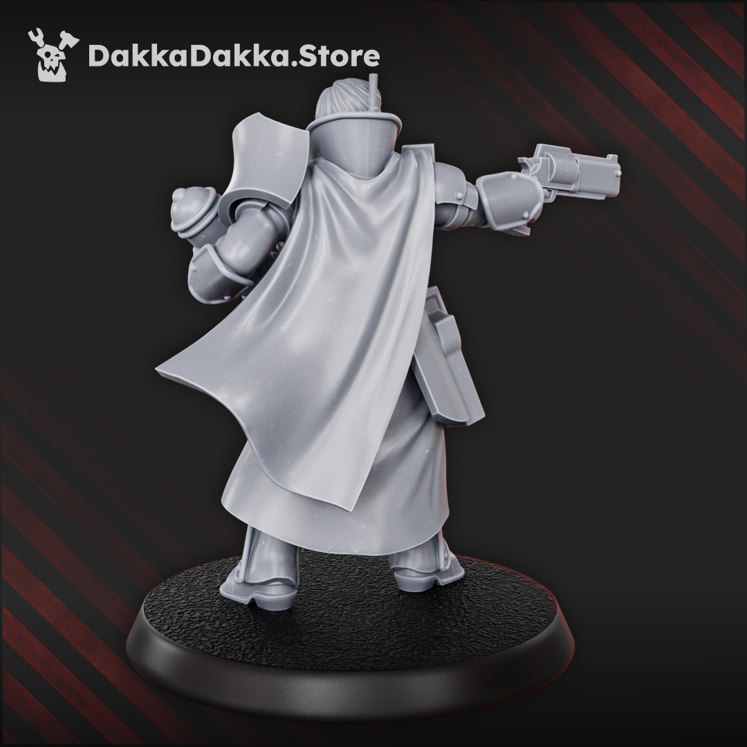 3D Printed Castellan the Pure by DakkaDakka Mininatures