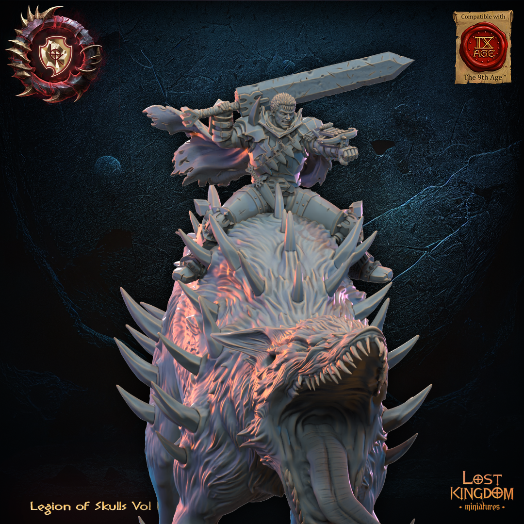 3D Printed Gôts, the Berserker on Wrath Spawn by Lost Kingdom Miniatures