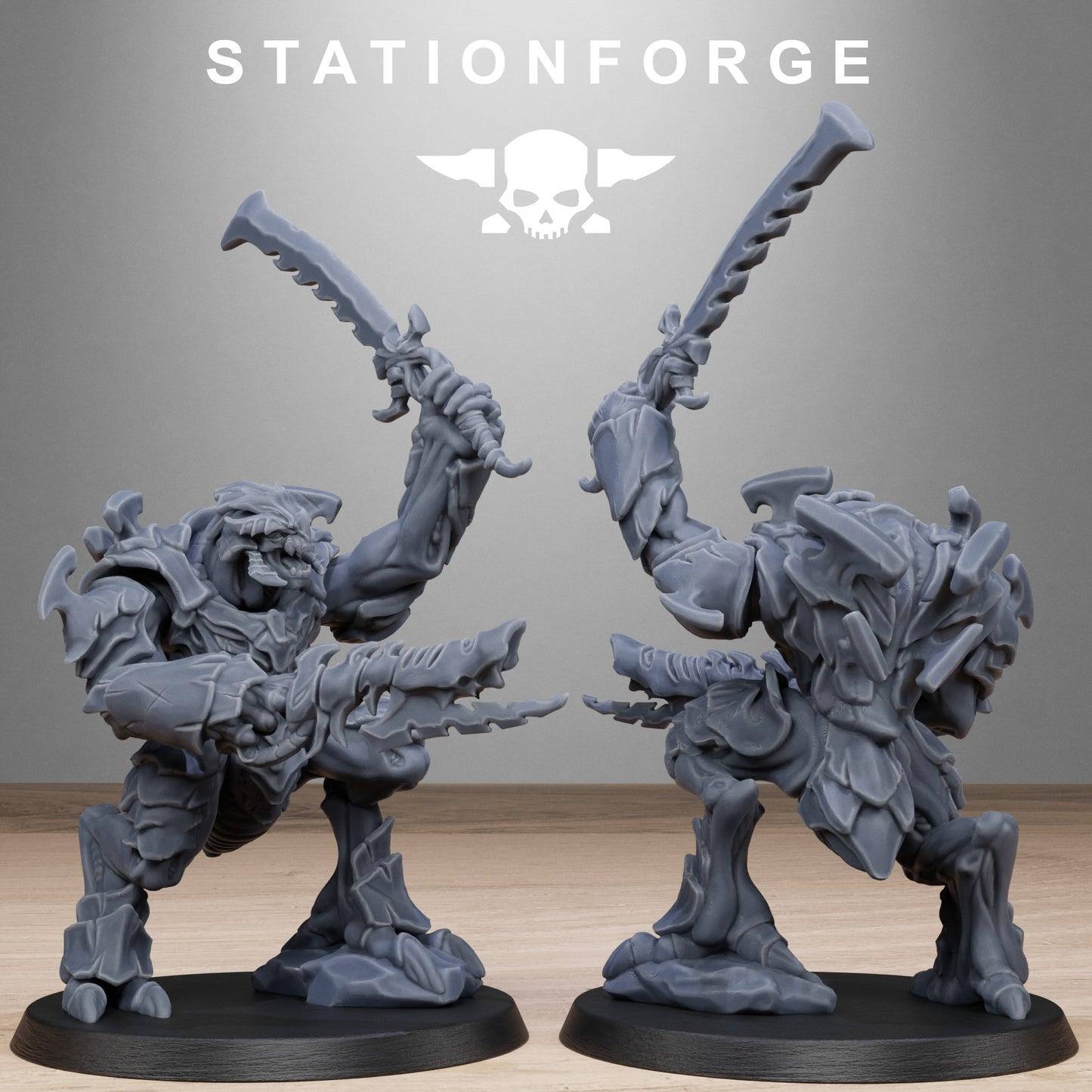3D Printed Xenarid Warriors x10 by StationForge Miniatures