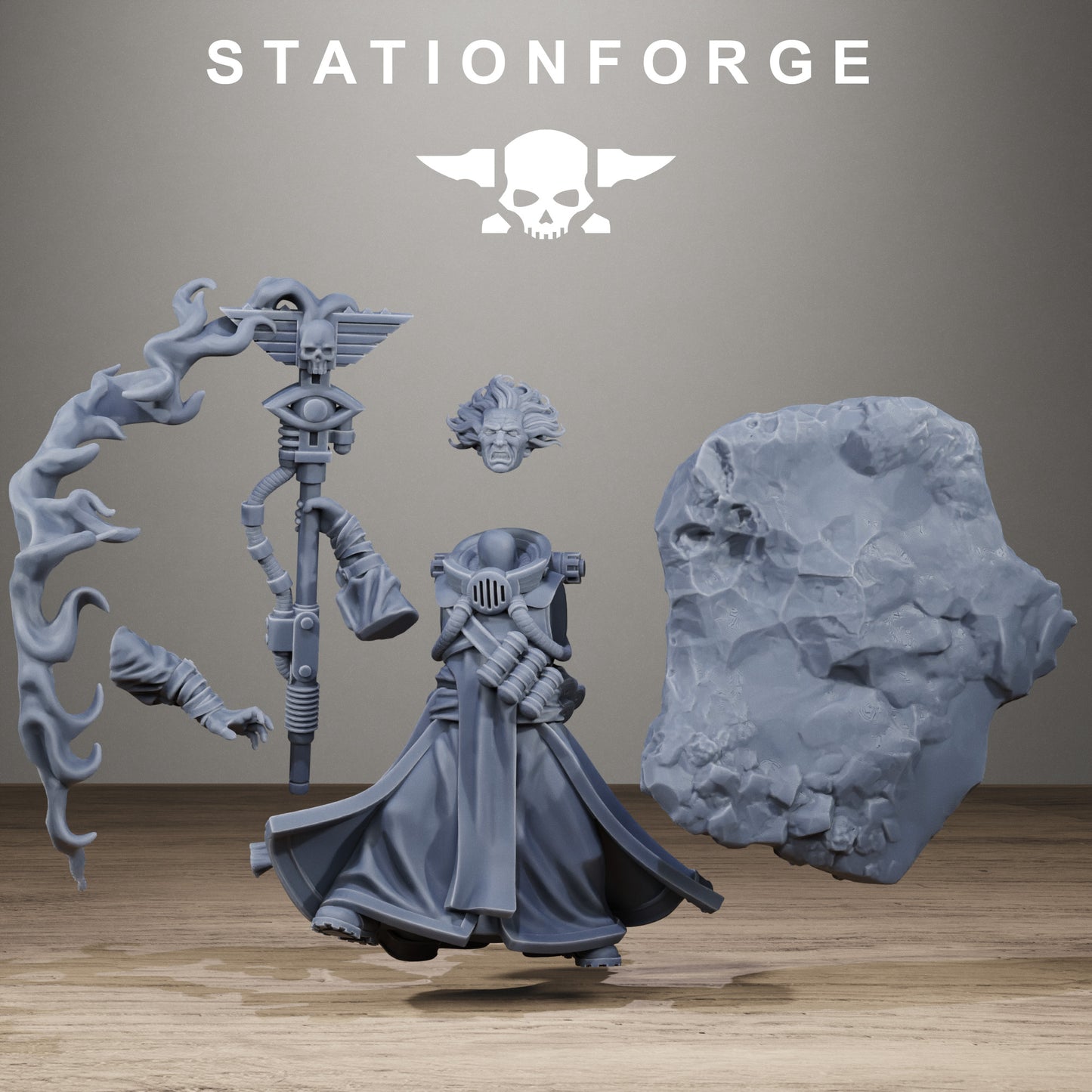 3D Printed GrimCorp Seer by StationForge Miniatures