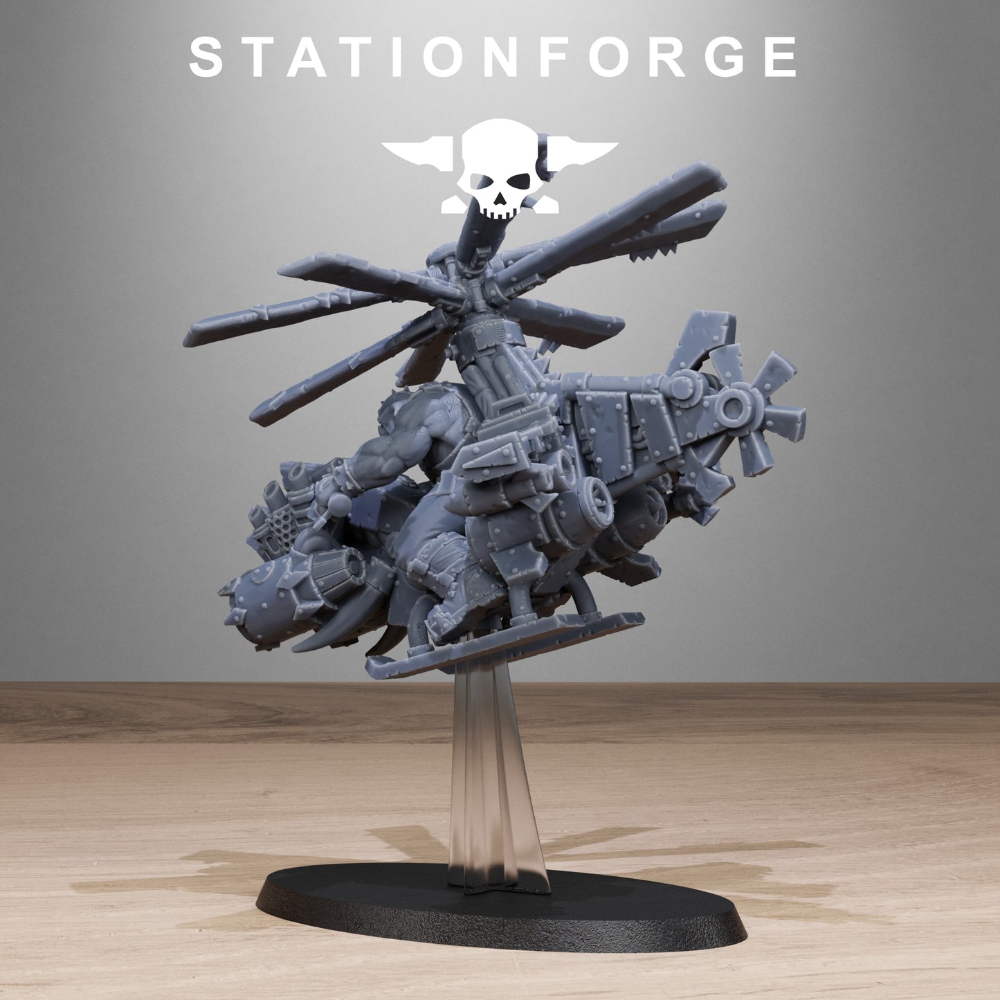 3D Printed Orkaz Kopters x3 by StationForge Miniatures