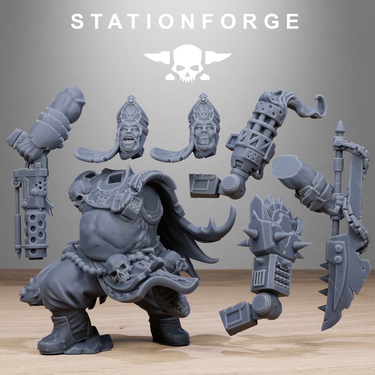3D Printed Corrupted Guard Unholy Priest by StationForge Miniatures
