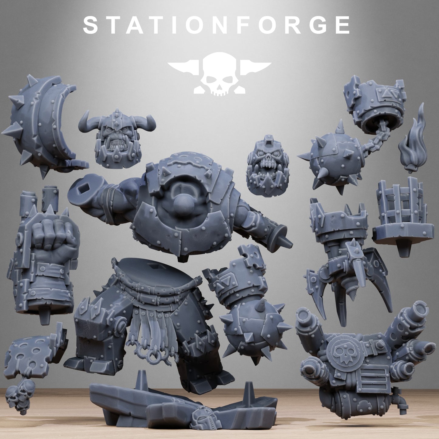 3D Printed Orkaz Metjaw Boss by StationForge Miniatures