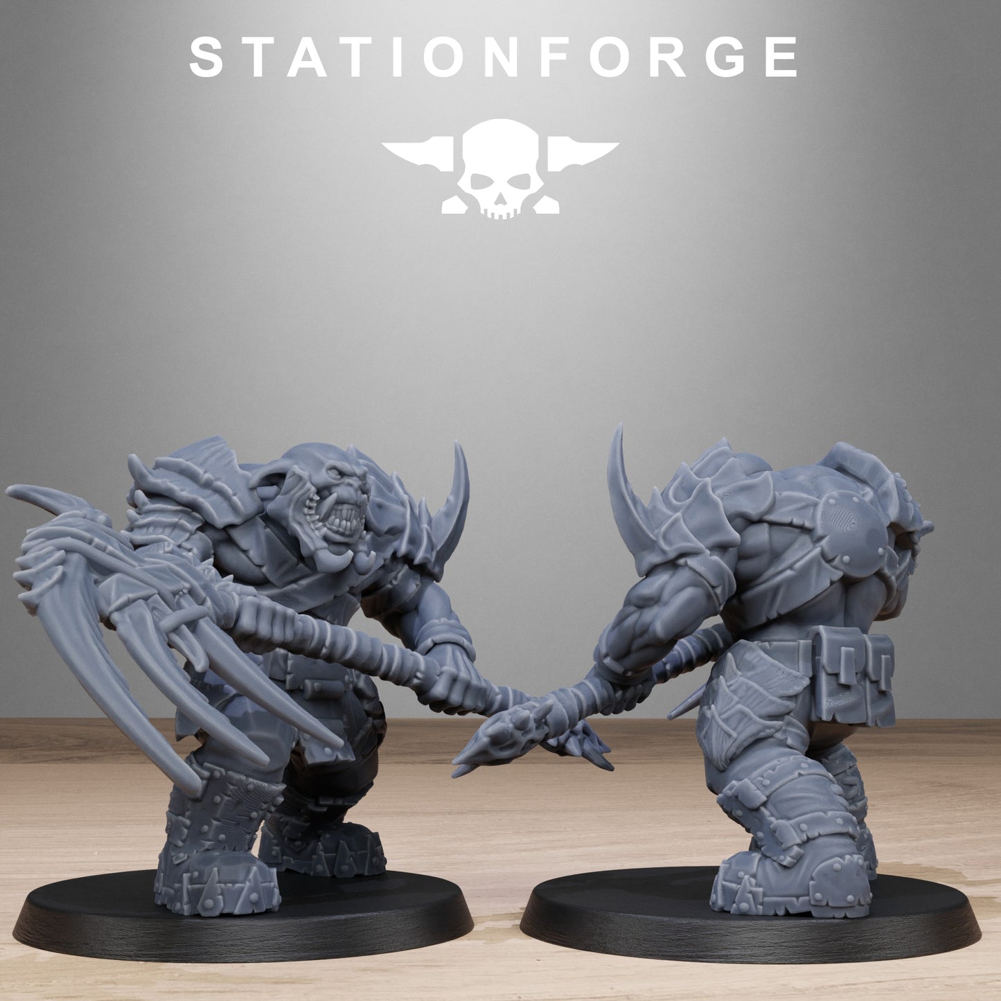 3D Printed Orkaz Biotech Looters by StationForge Miniatures