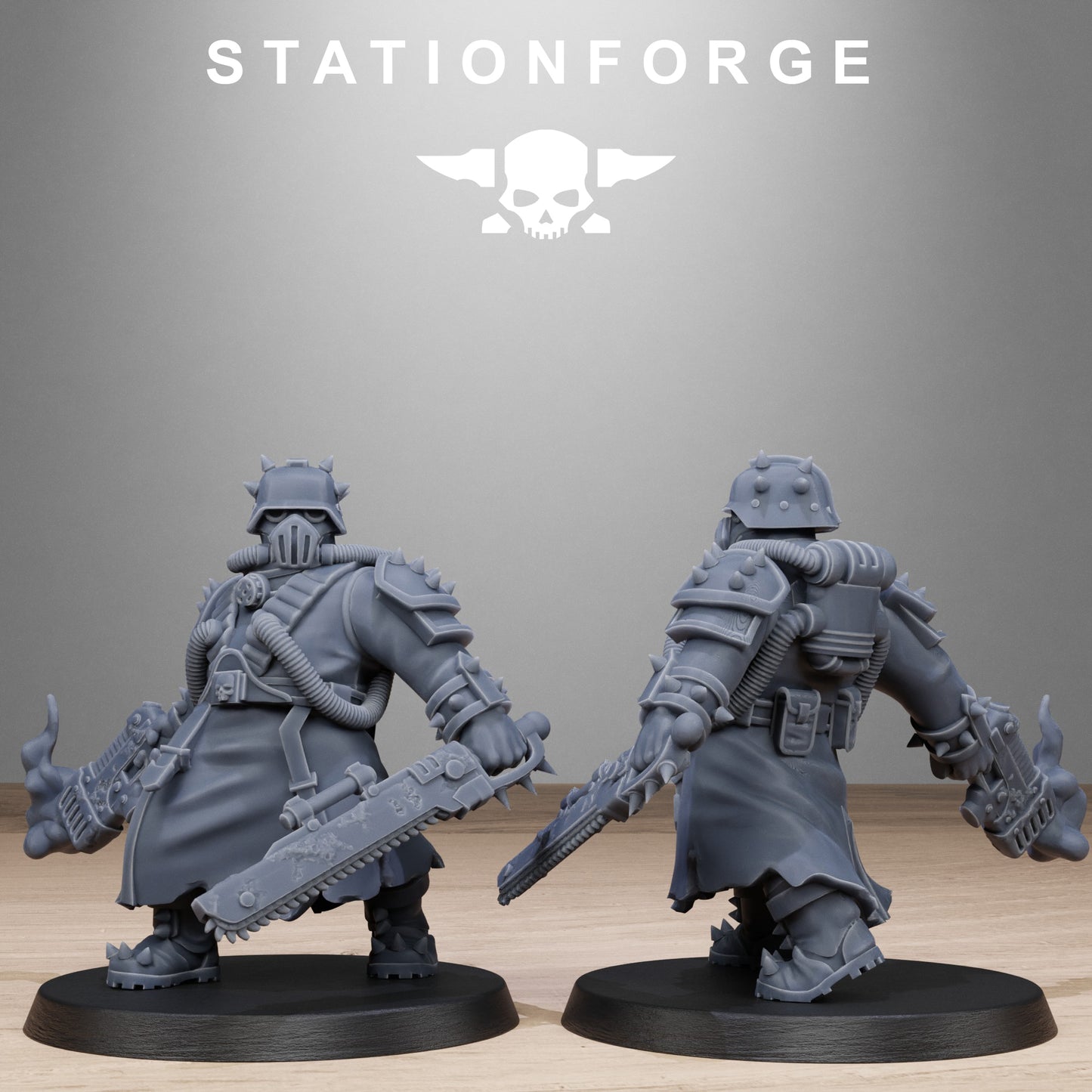 3D Printed Corrupted Guard Filthcrew Mutants by StationForge Miniatures