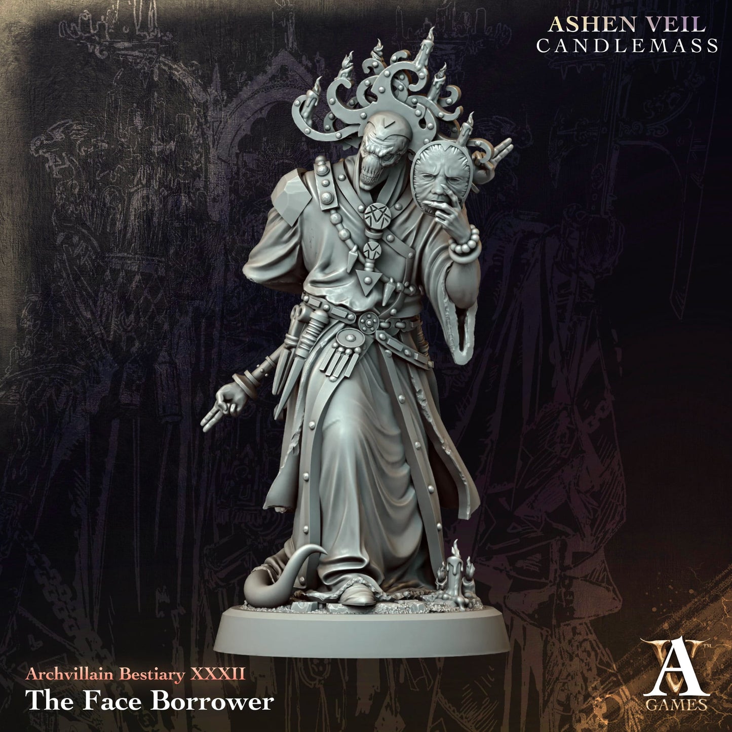 3D Printed The Face Borrower by Archvillain Games