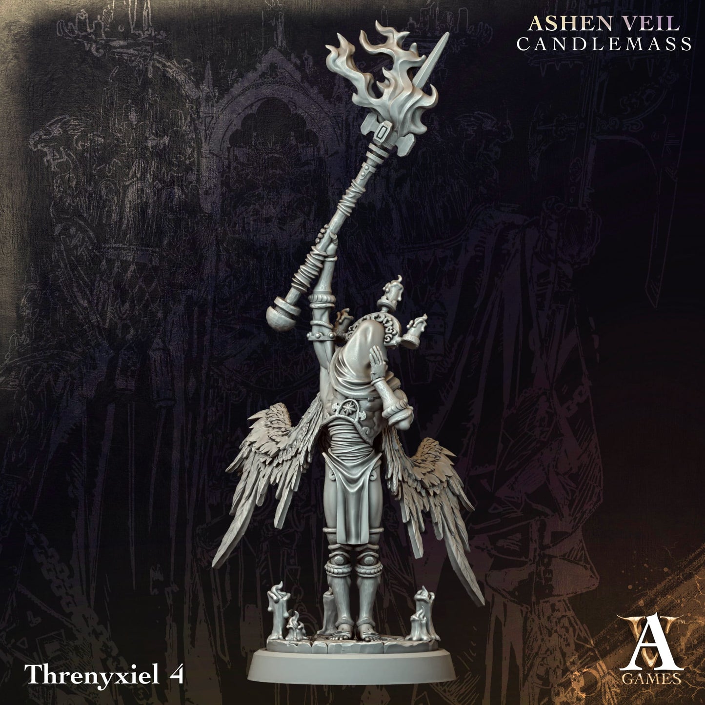 3D Printed Threnyxiels by Archvillain Games