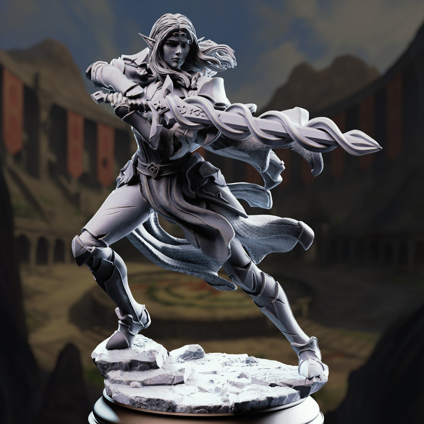 3D Printed High Elf Spellsword by DM Stash
