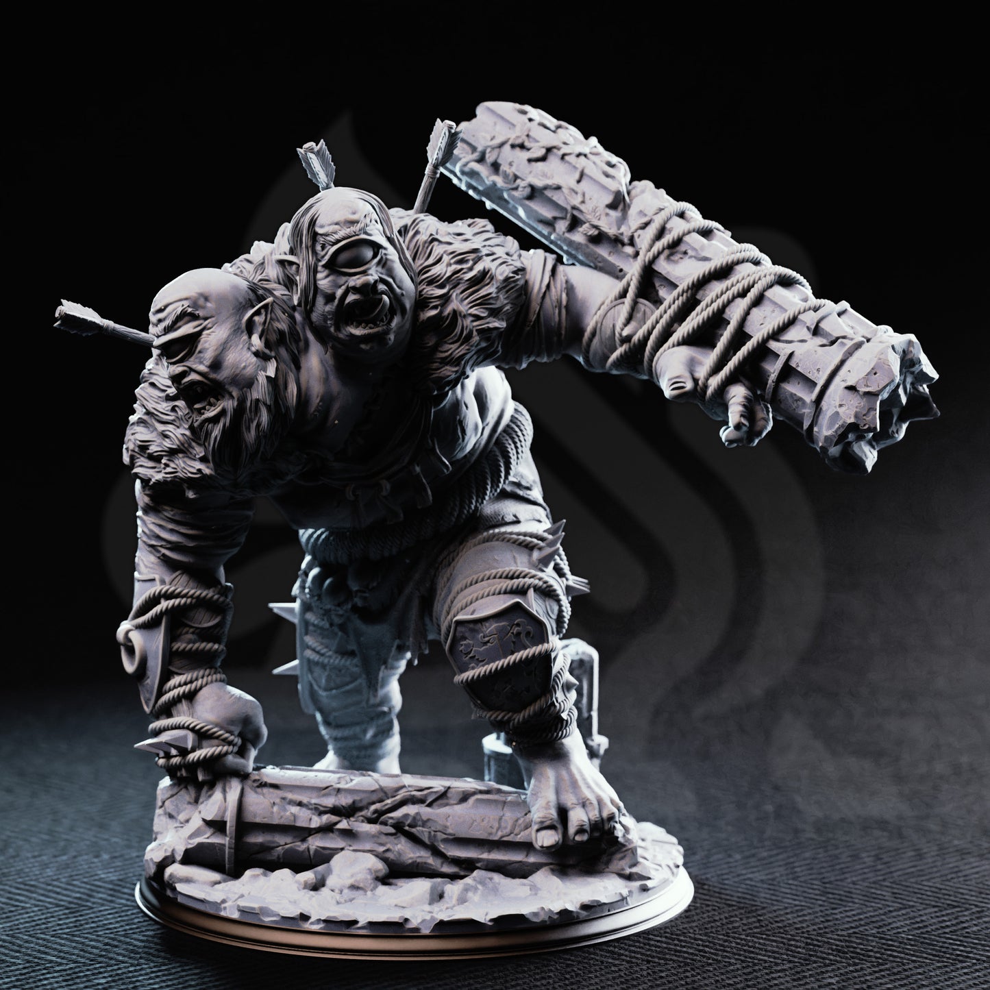 3D Printed Ettin Brute - Flimm & Krim by DM Stash