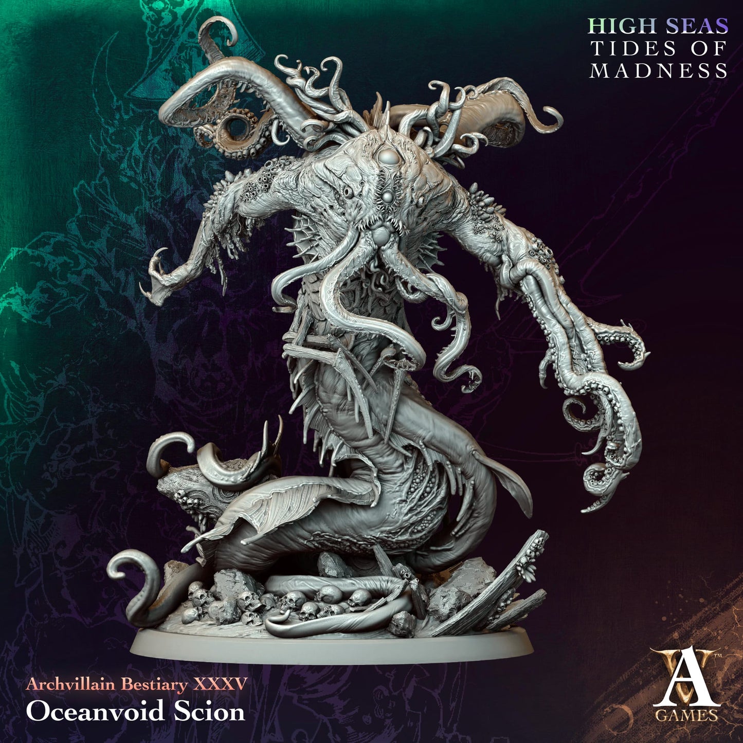 3D Printed Oceanvoid Scion by Archvillain Games