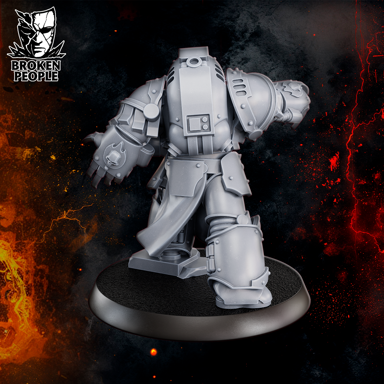 3d Printed Justicar Otche'Nash Demiangel by DakkaDakka Miniatures