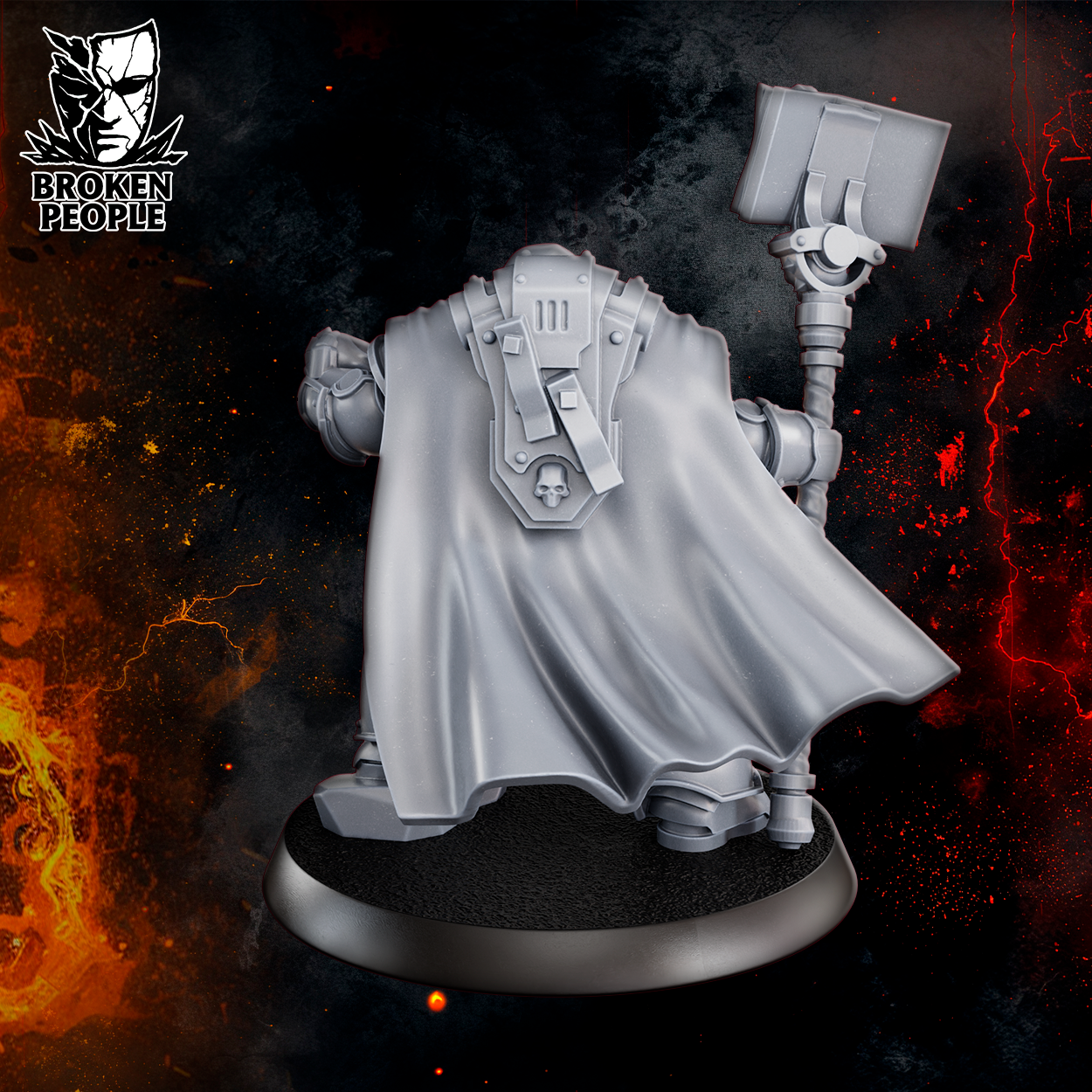 3d Printed Justicar Pank'Hoi Burning Sword by DakkaDakka Miniatures