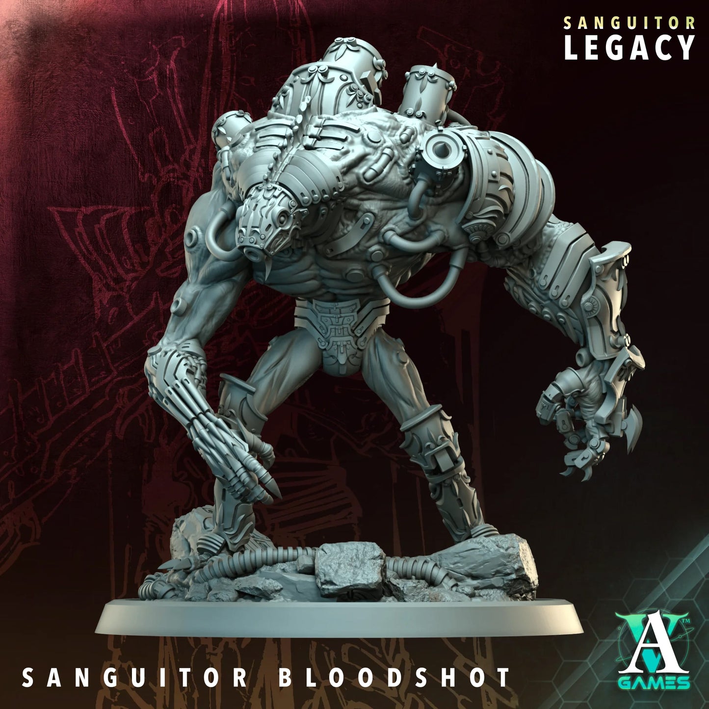 3D Printed Sanguitor Bloodshot by Archvillain Games