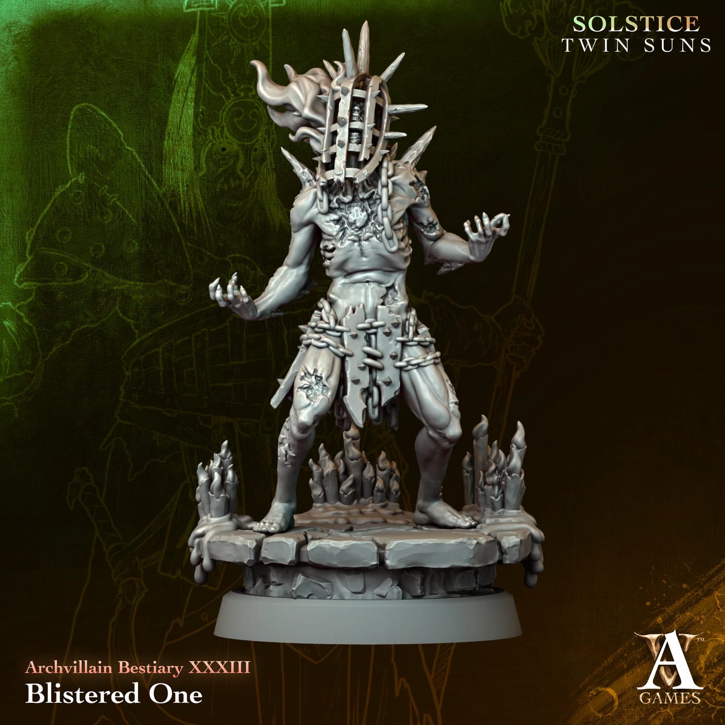 3D Printed Blistered One by Archvillain Games