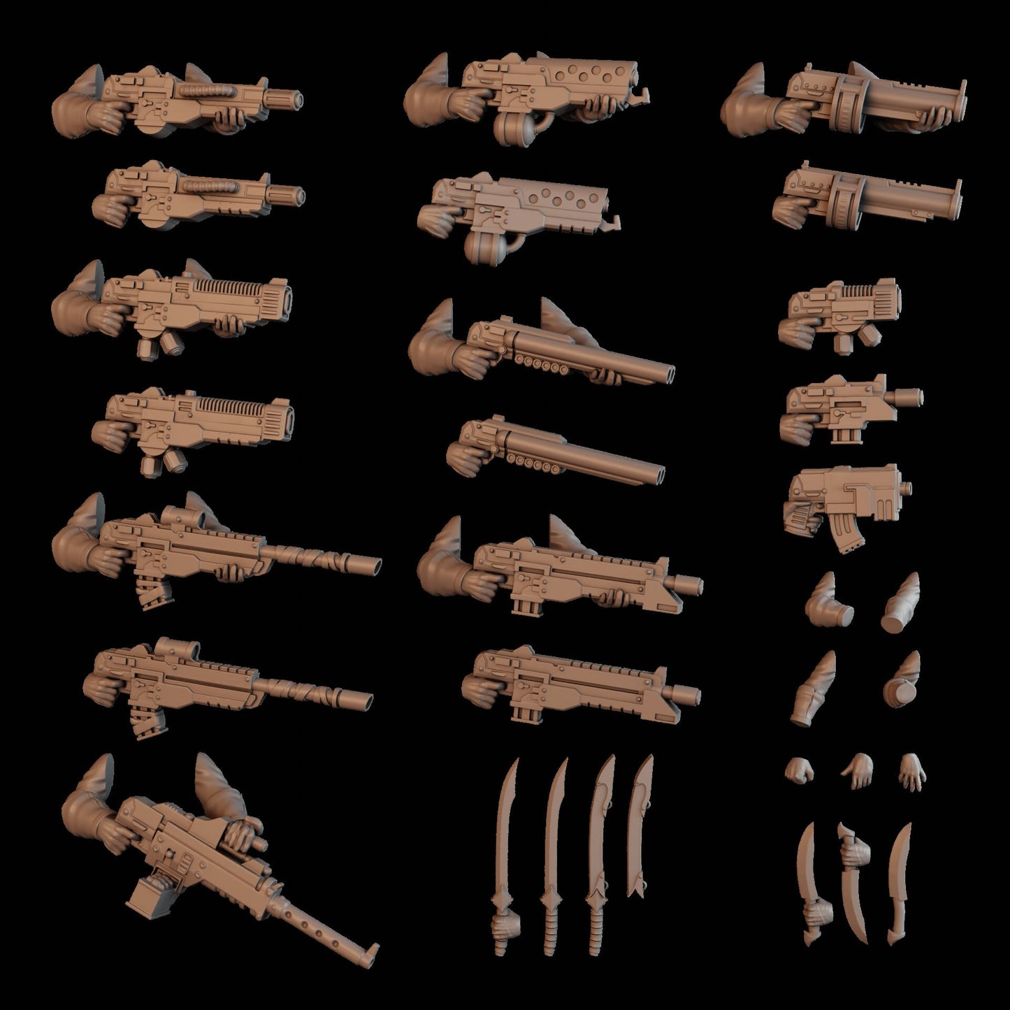 3d Printed Bedouin Desert Stalkers x10 by DakkaDakka Miniatures