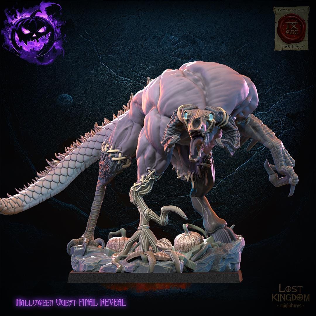 3D Printed Warlock and Daemon Familiar by Lost Kingdom Miniatures