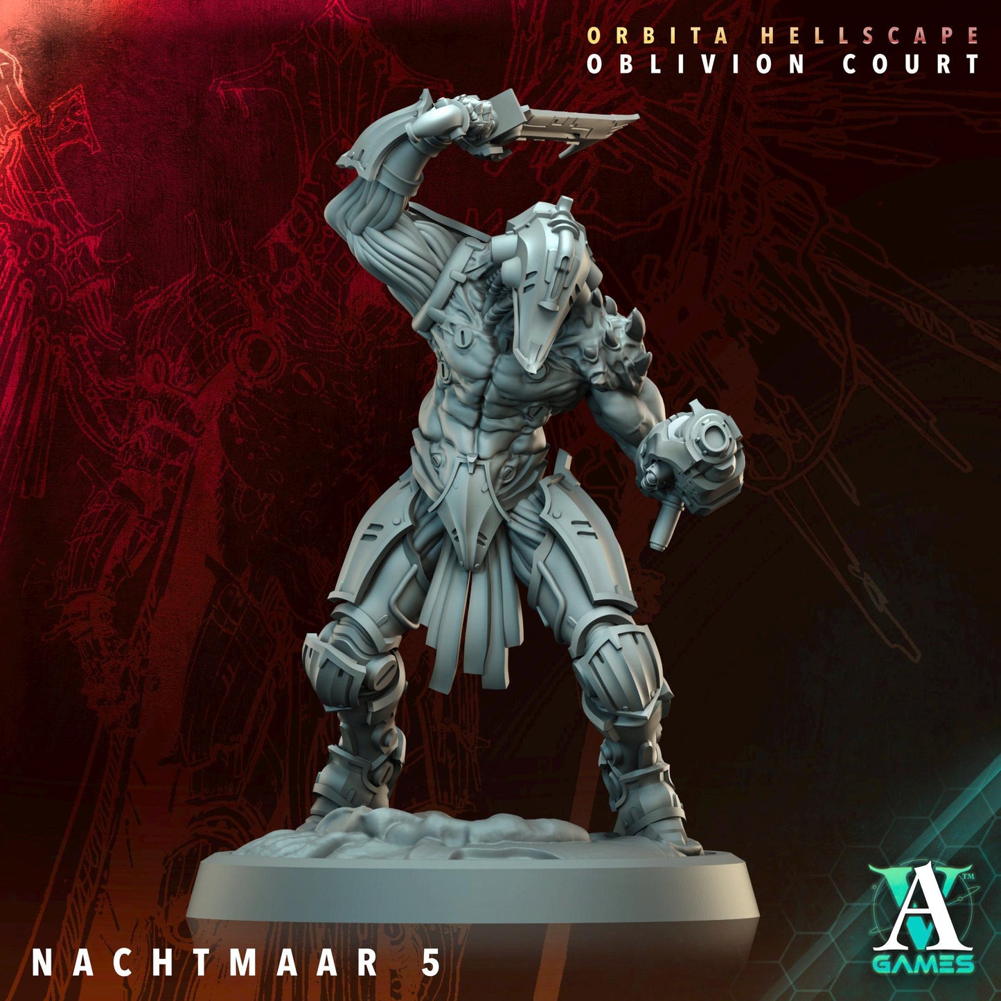 3D Printed Nachtmaar by Archvillain Games