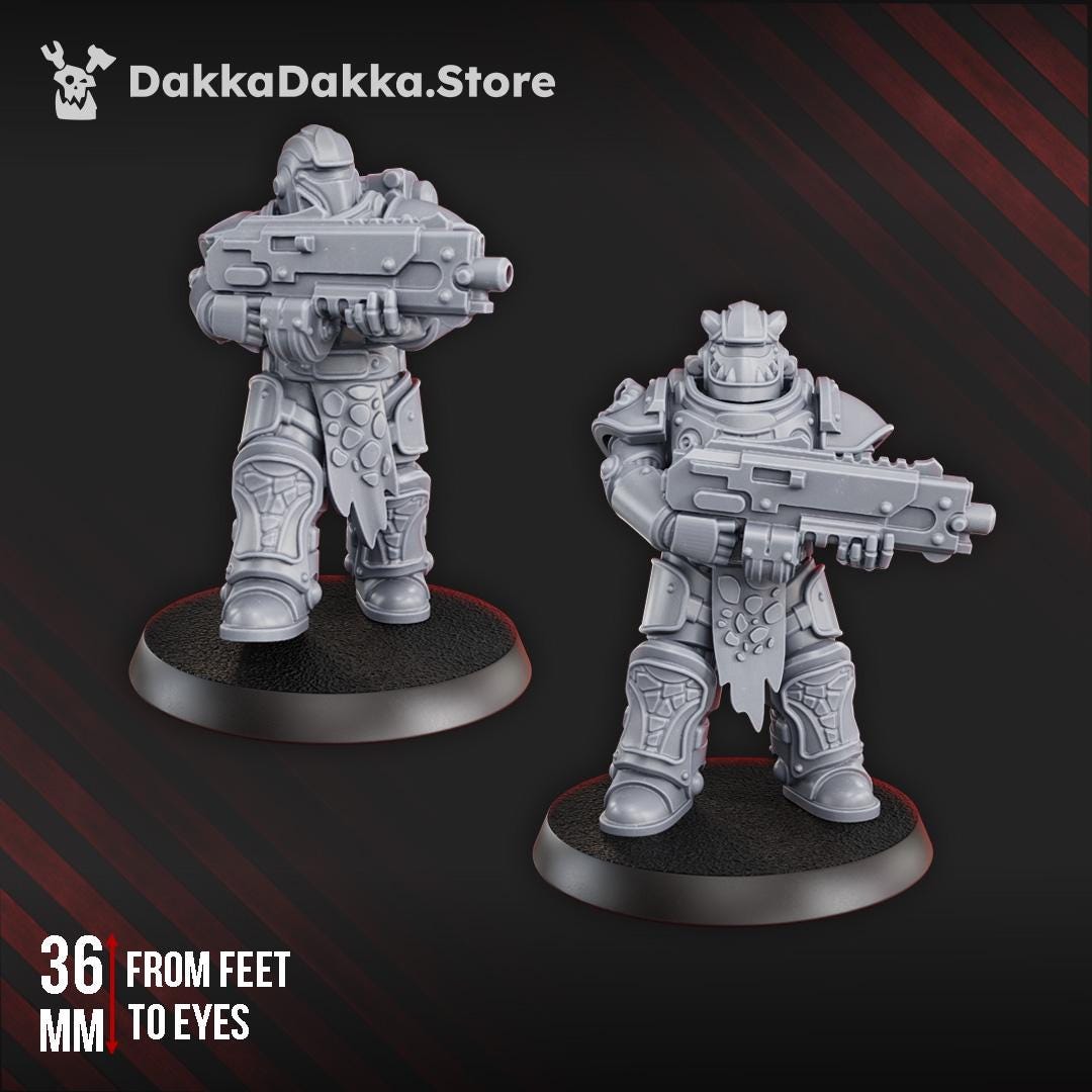 3d Printed Ignisaurus Clan Warriors Tactical Squad by DakkaDakka Miniatures