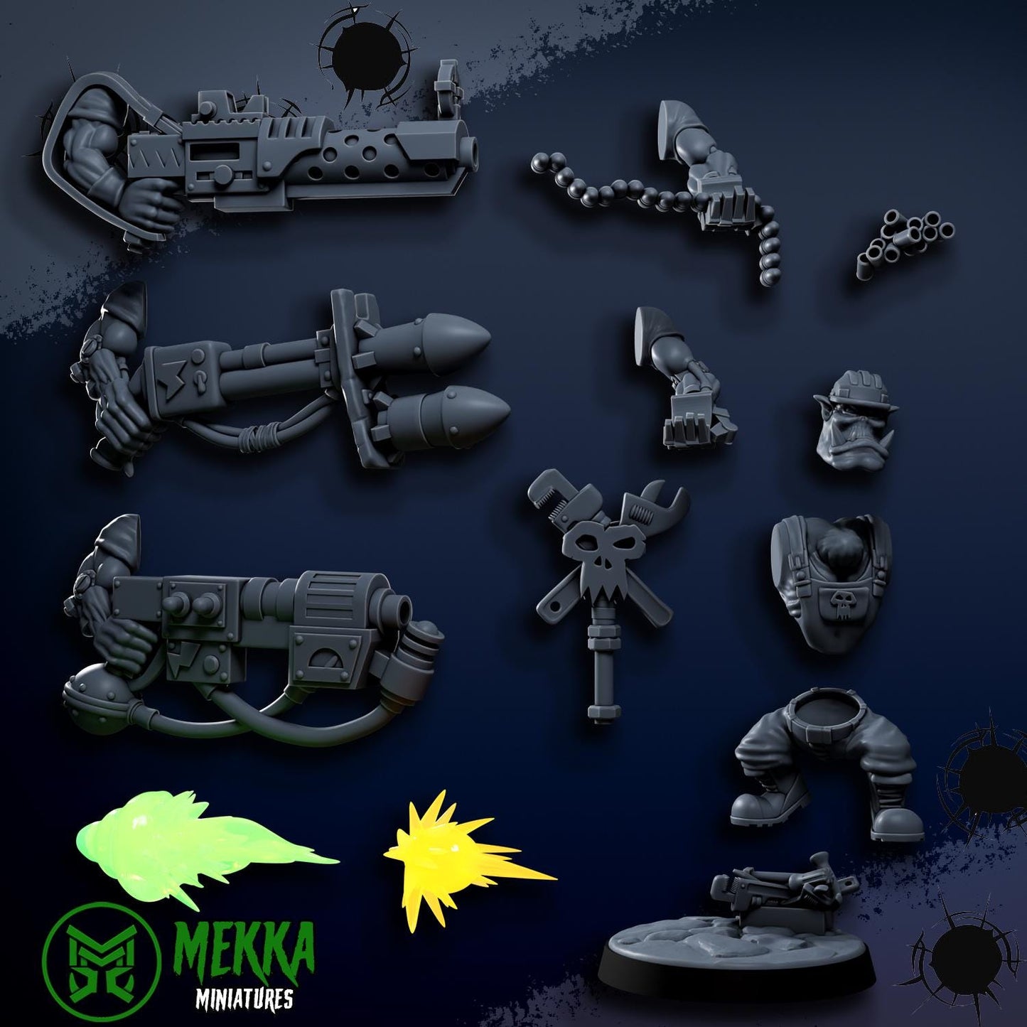3d Printed Ork Giant Shoota by Mekka Miniatures