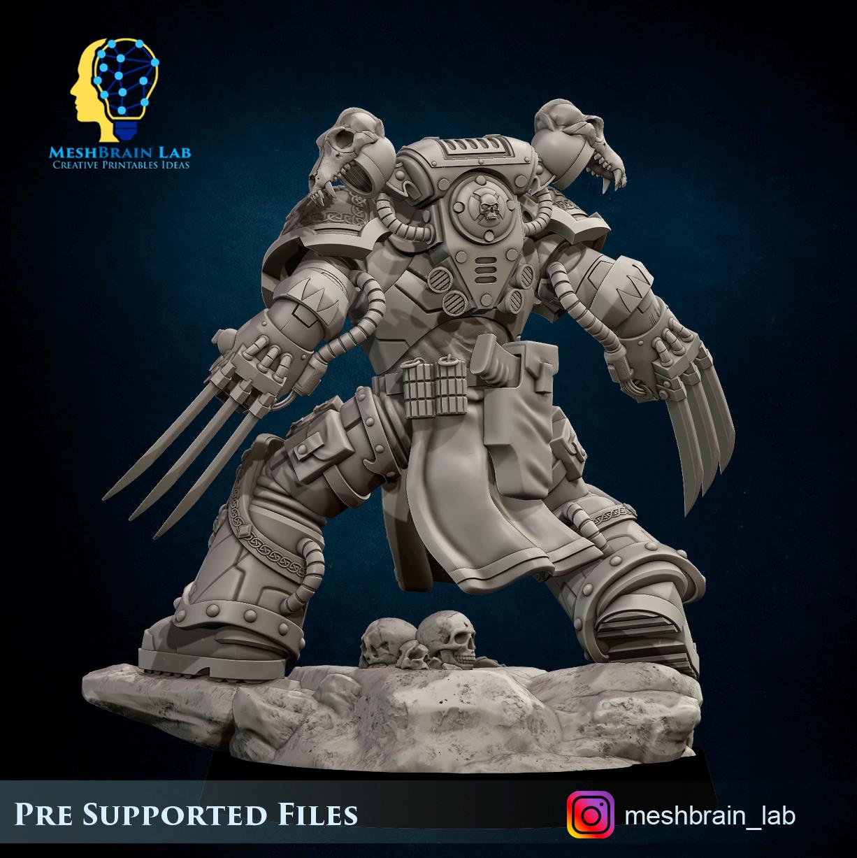 3d Printed Son of The Aesir Champion By Meshbrain Labs Miniatures