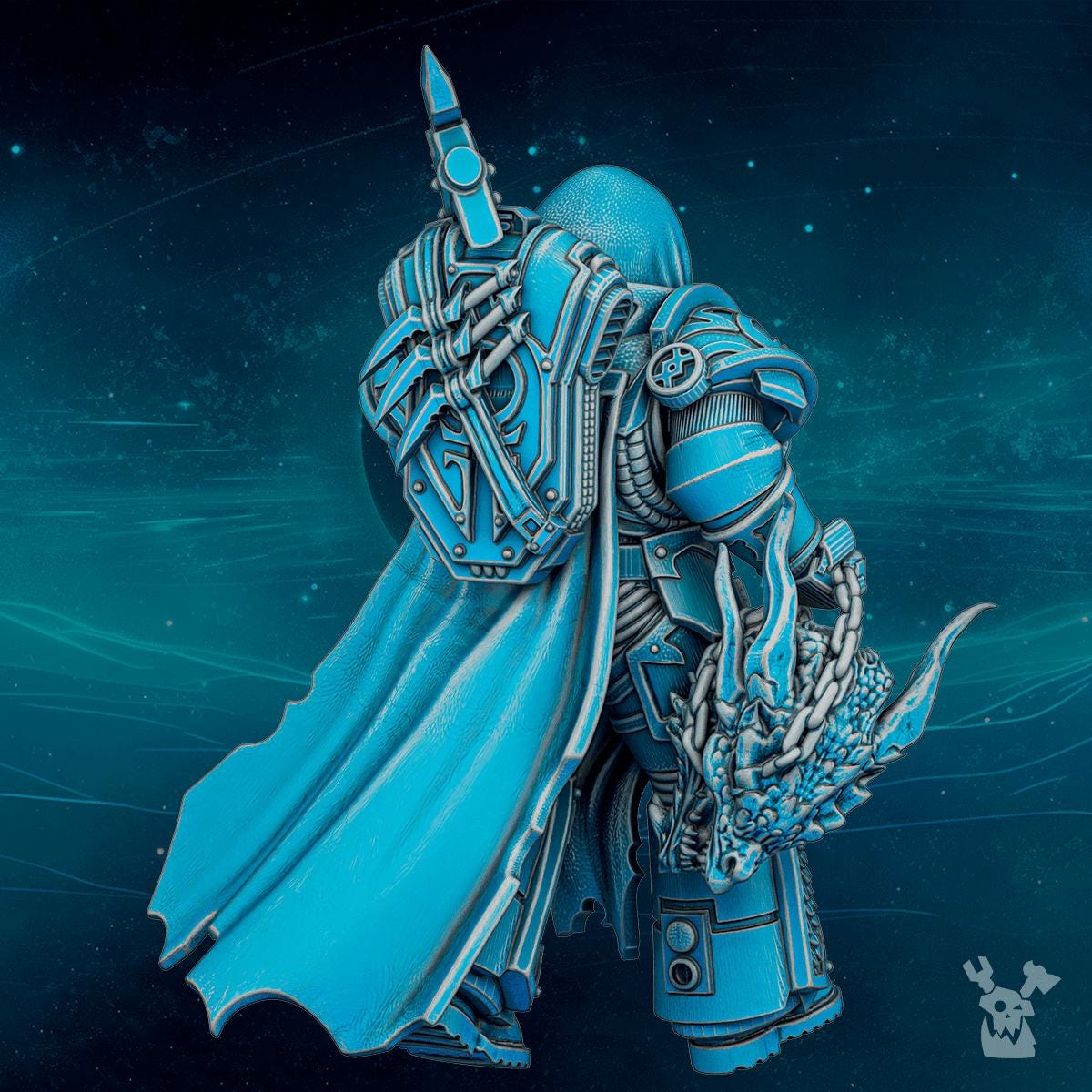 3d Printed Scylla Beast Hunter by DakkaDakka Miniatures