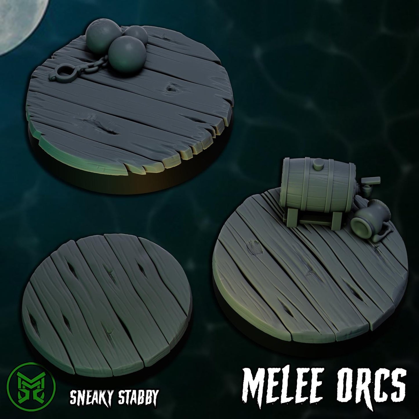 3d Printed Sneaky Orcs by Mekka Miniatures