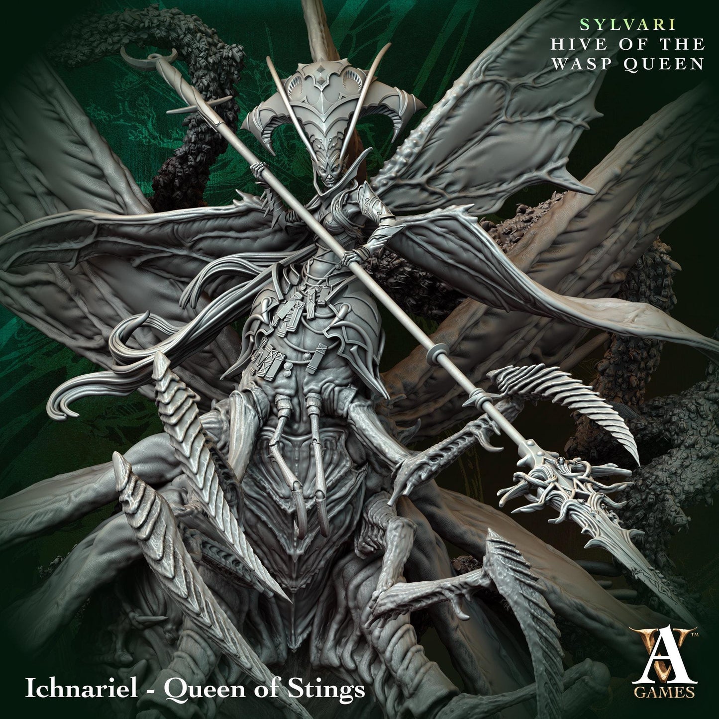 3D Printed Ichnariel - Queen of Stings by Archvillain Games