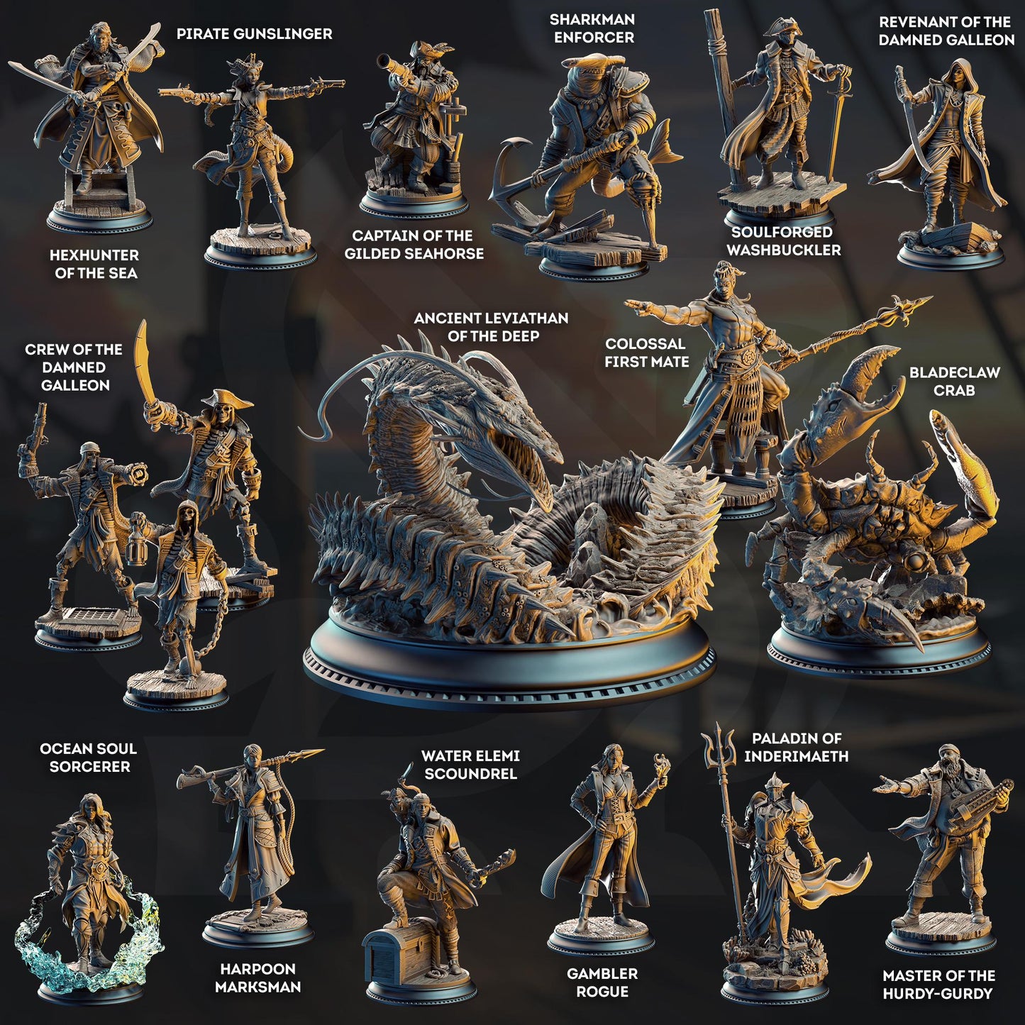 3D Printed Undying Scallywags by DM Stash