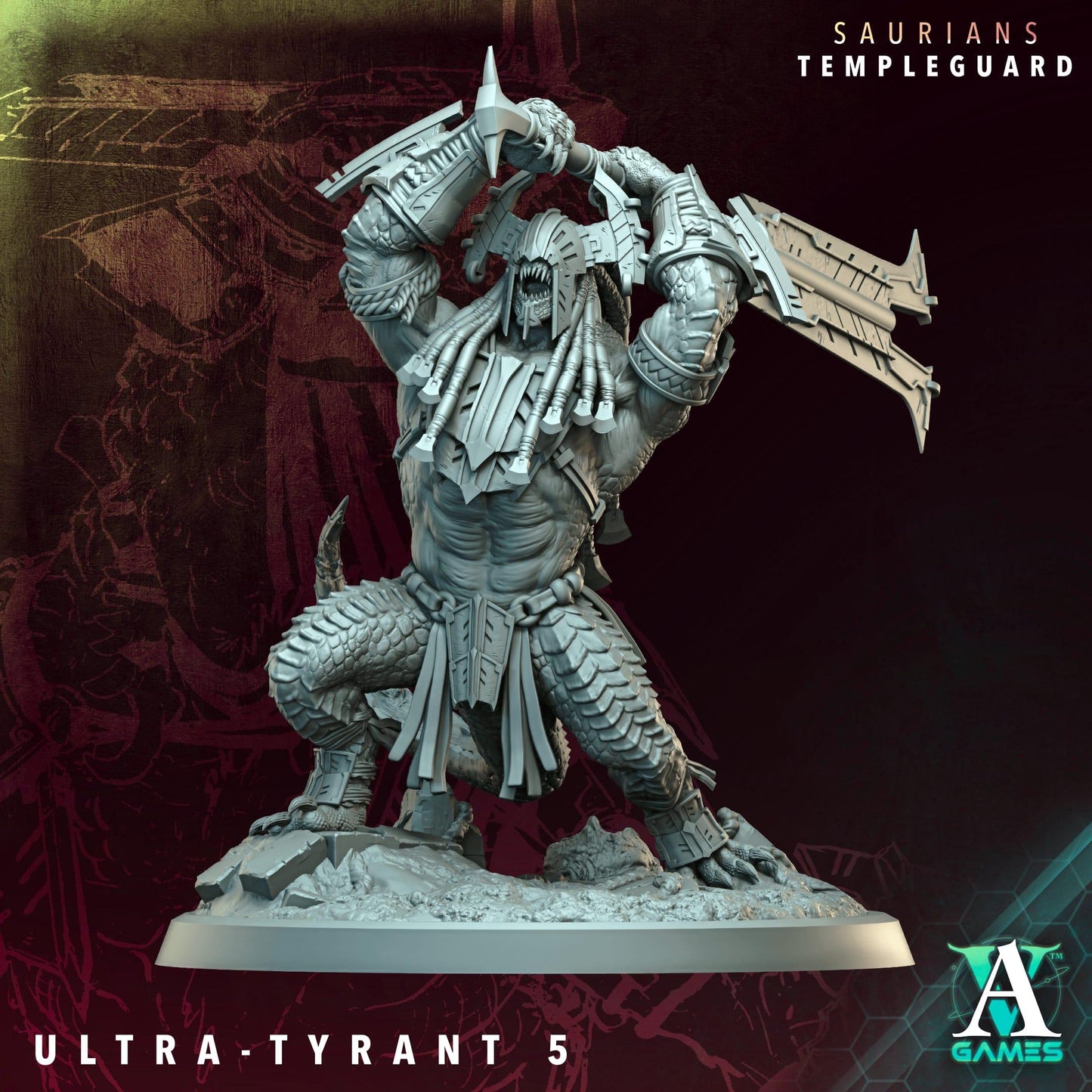 3D Printed Ultra-Tyrants by Archvillain Games