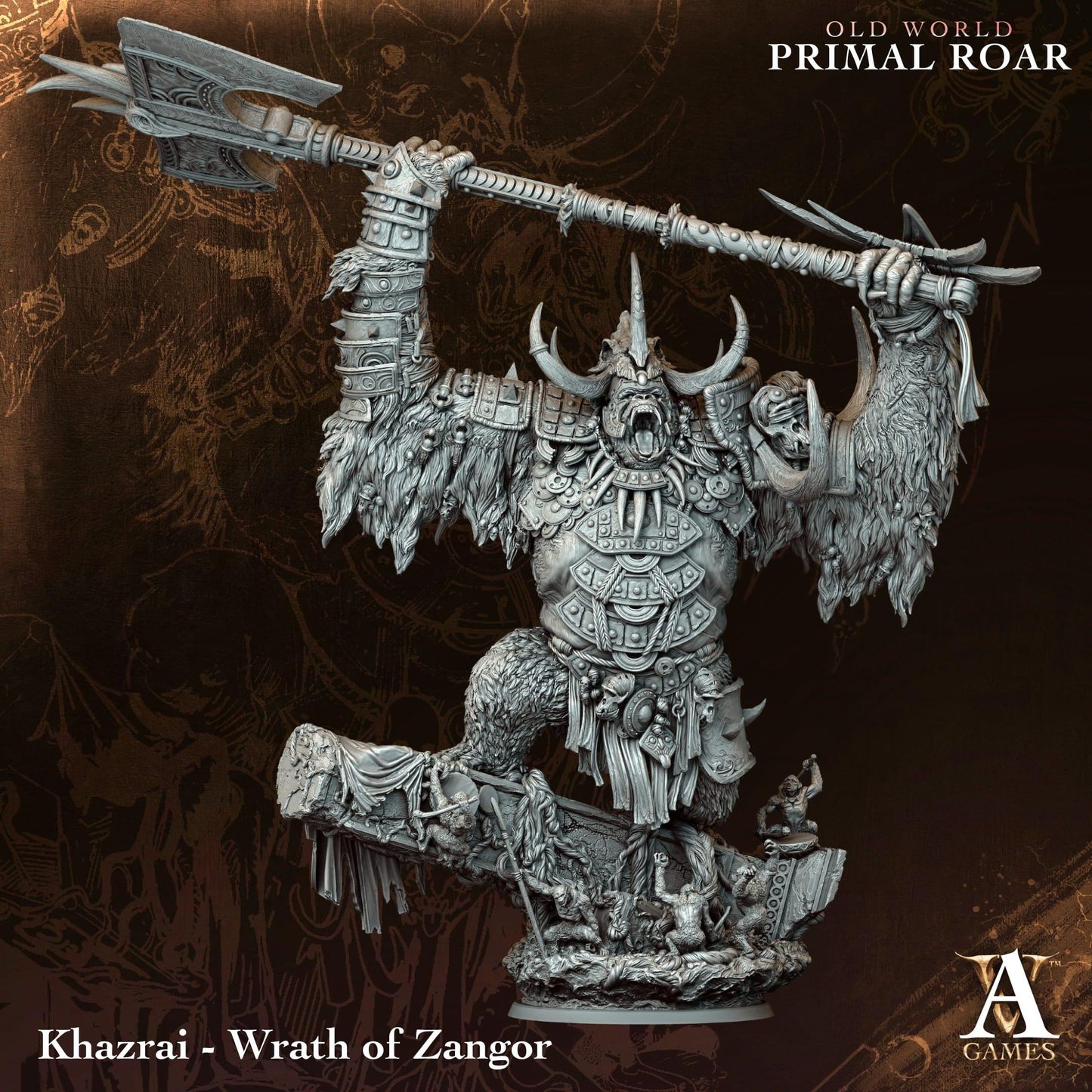 3D Printed Khazrai - Wrath of Zangor by Archvillain Games