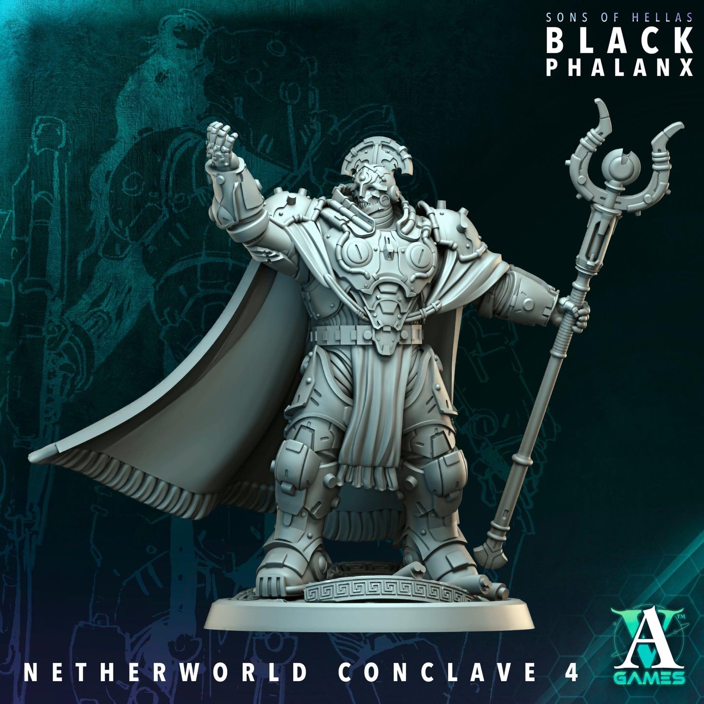 3D Printed Netherworld Conclave by Archvillain Games