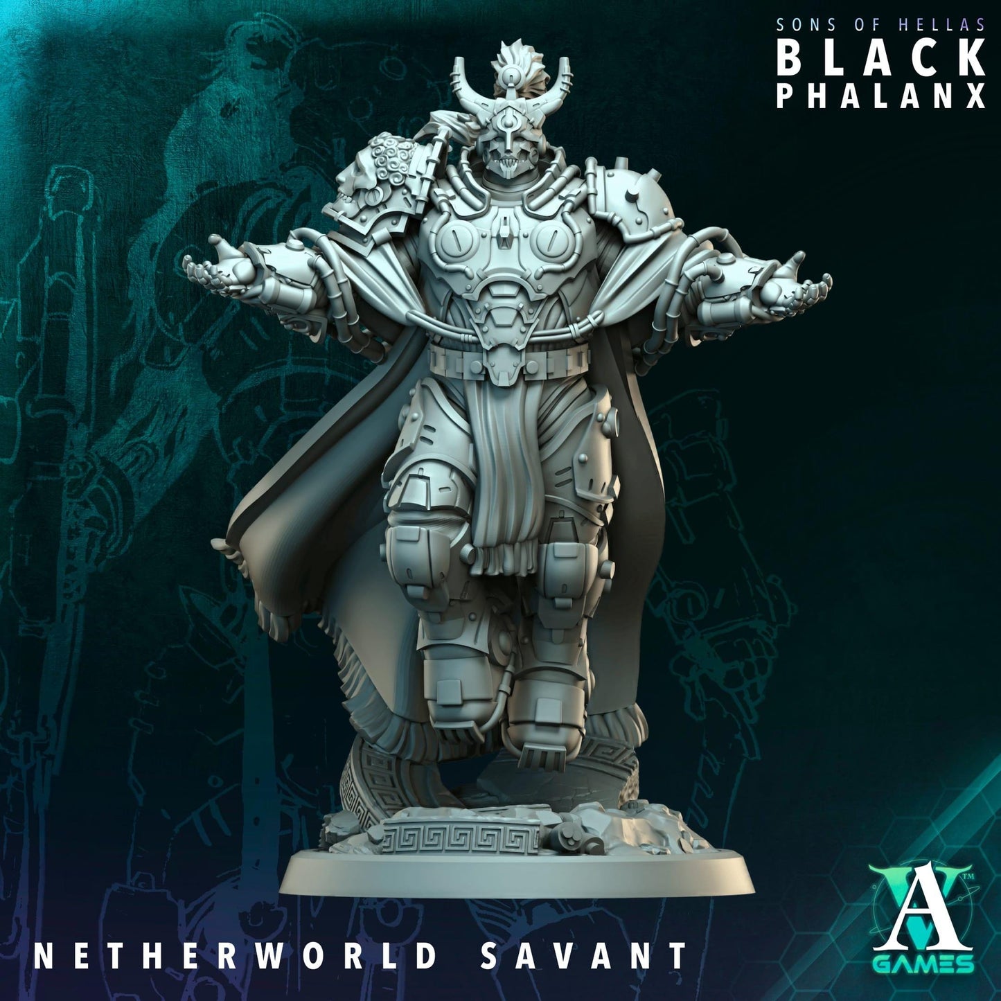 3D Printed Netherworld Savant by Archvillain Games