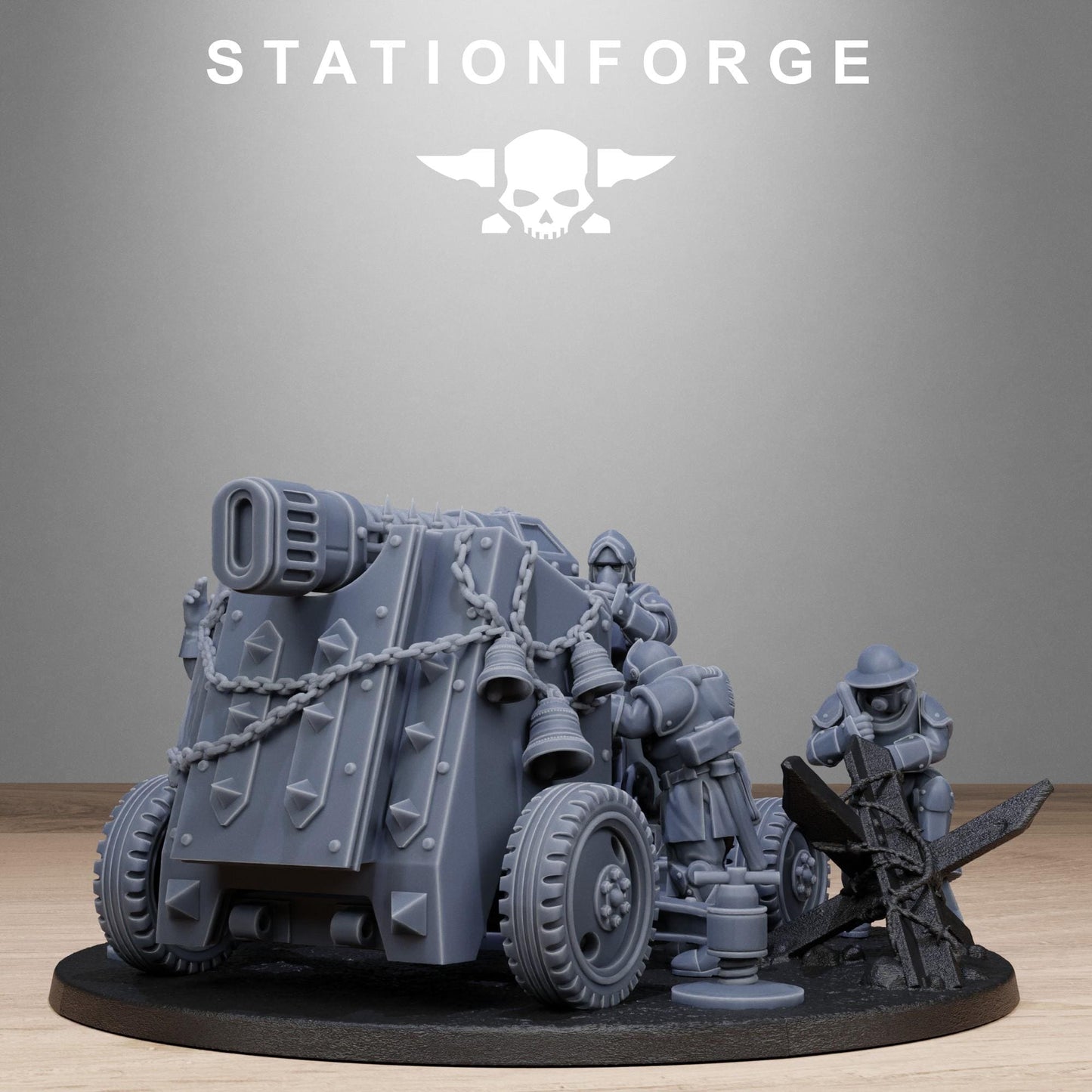 3D Printed Royalguard Light Artillery by StationForge Miniatures