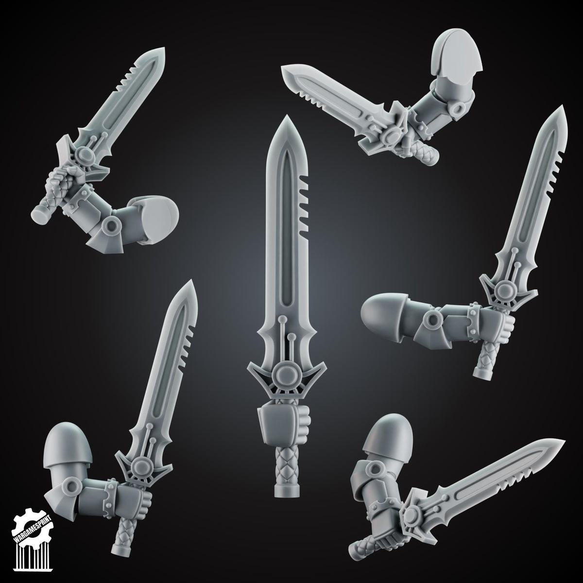 3d Printed Marine Sword Kit by Wargames Print