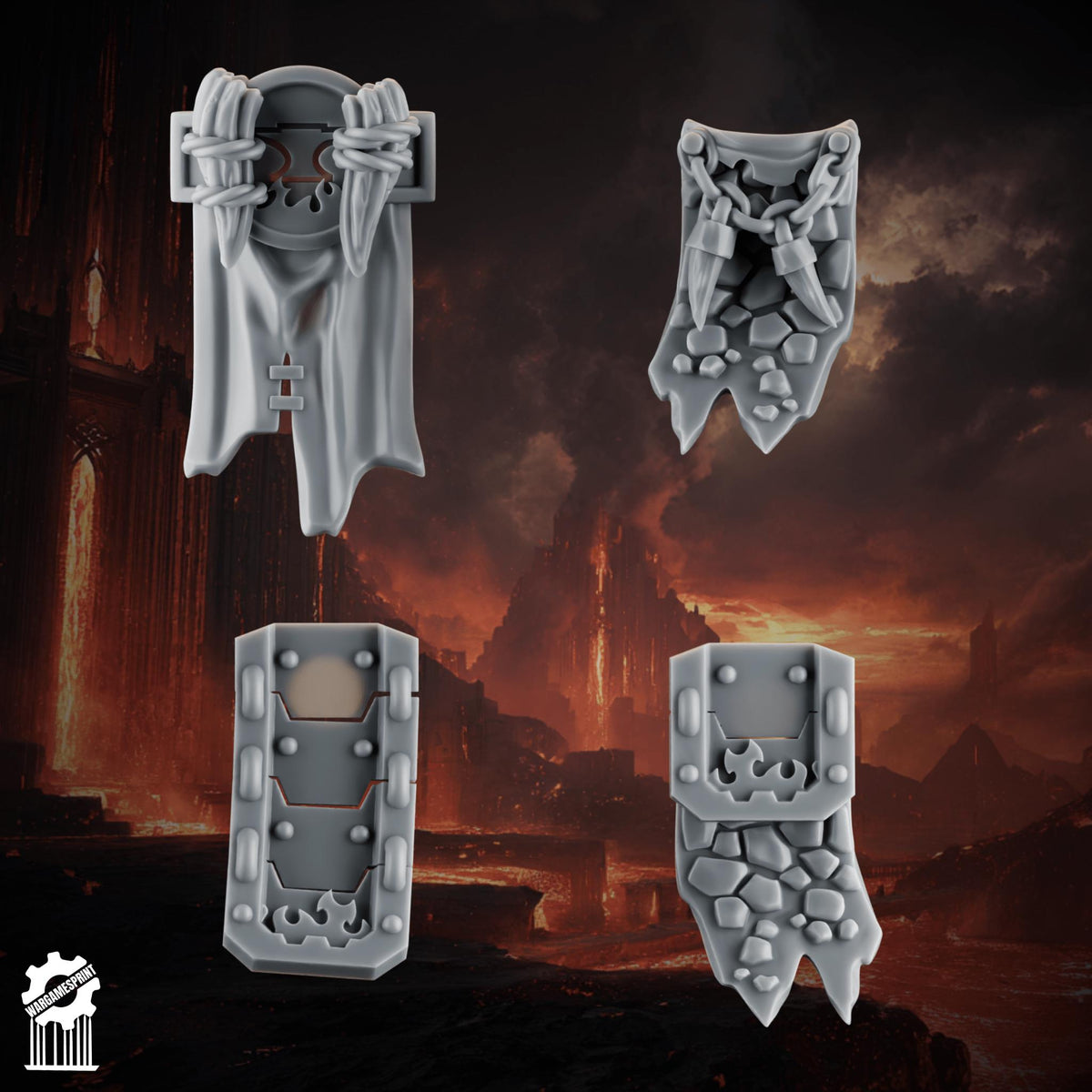 3d Printed Emberforge Loincloths Set 2 x10 by Wargames Print