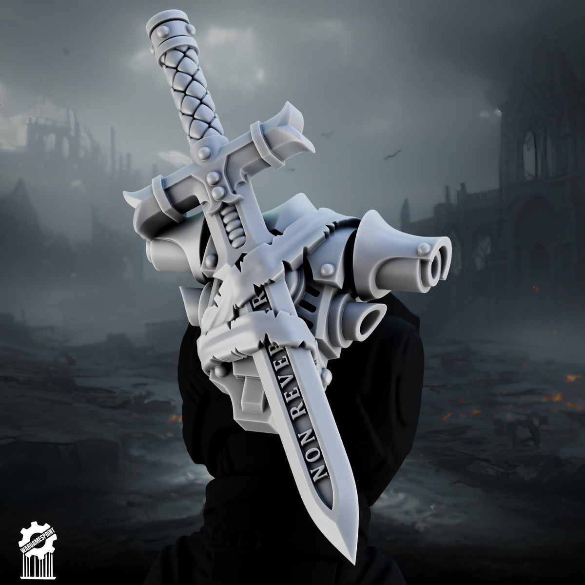 3d Printed Marine Crusader Backpack x10 by Wargames Print