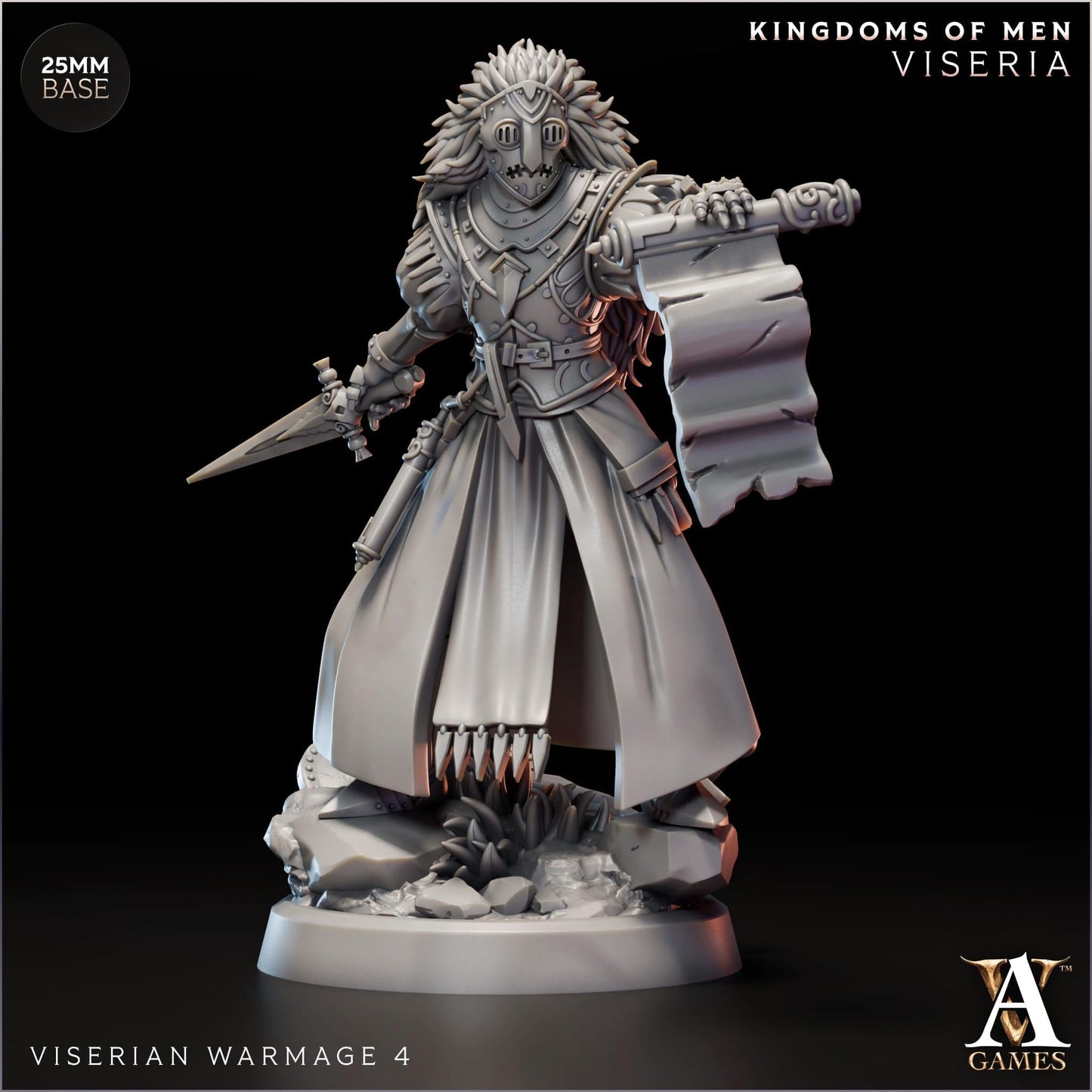 3D Printed Viserian Warmages by Archvillain Games