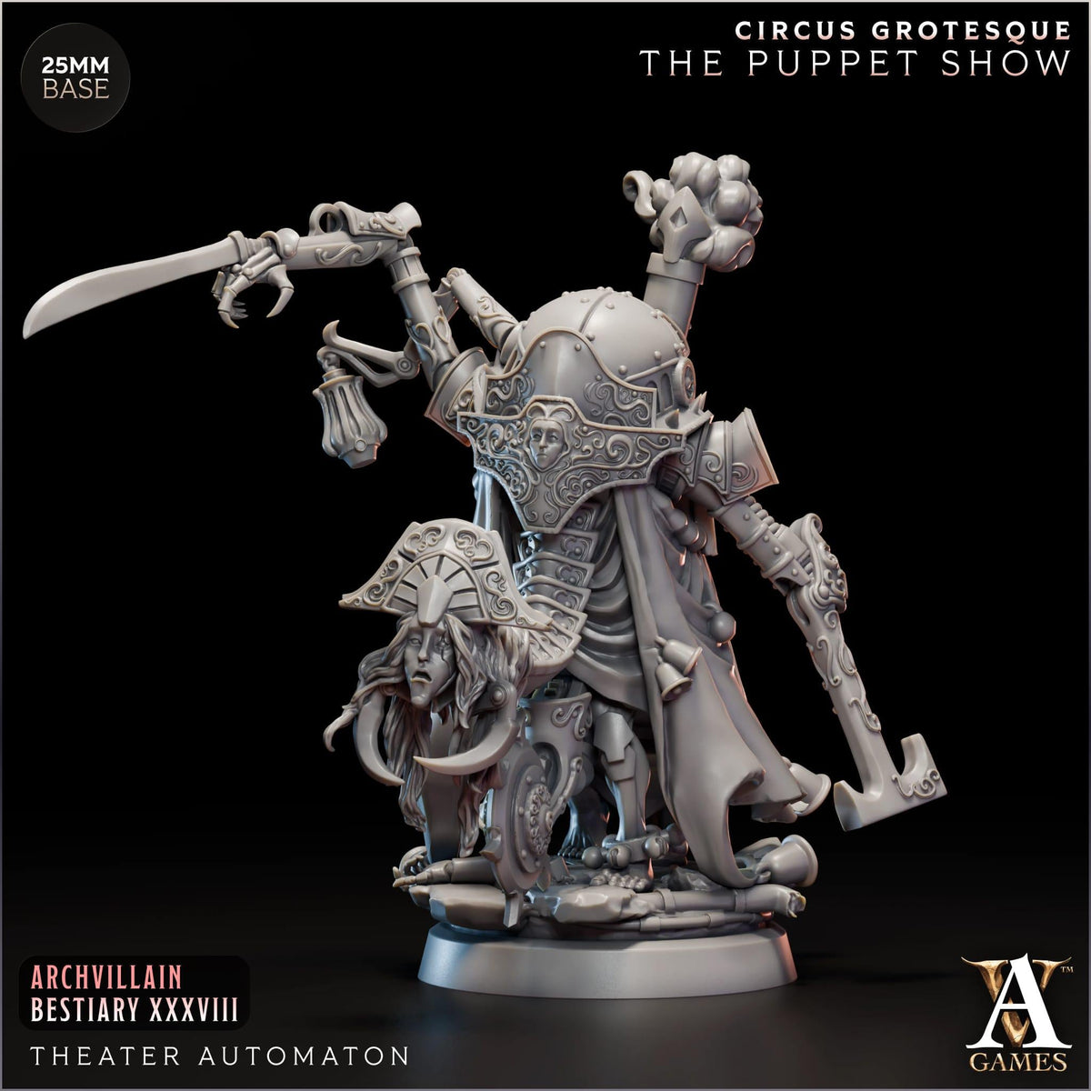 3D Printed Theater Automaton by Archvillain Games