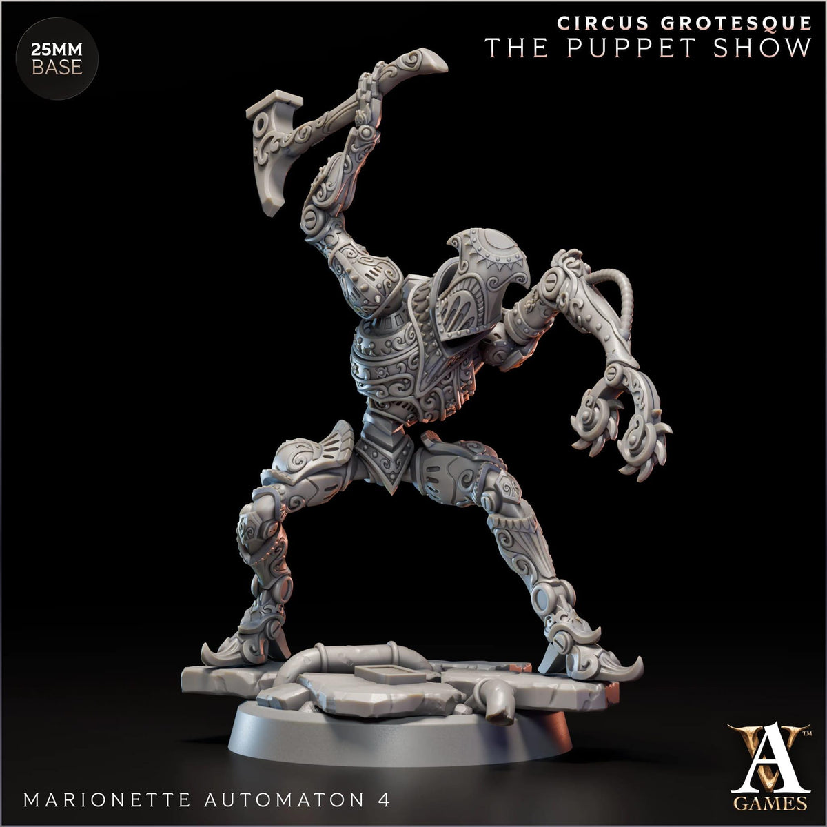 3D Printed Marionette Automatons by Archvillain Games