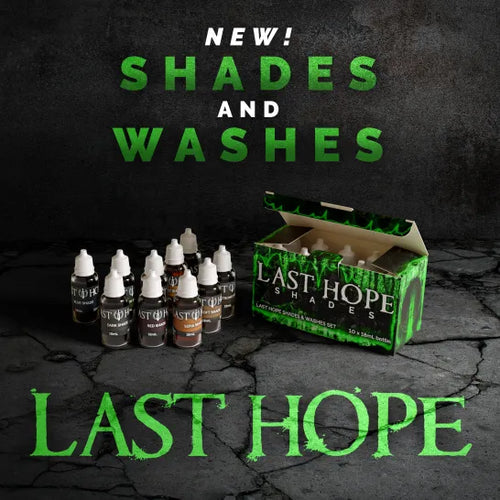 Last Hope Printing's new line of premium acrylic washes!