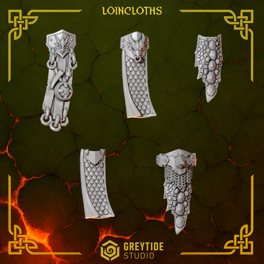 3d Printed Anvil Wardens Big Loincloths x10 by Greytide Studio