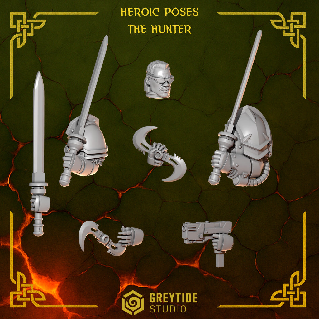 3d Printed Anvil Wardens Champion Hunter Hero Upgrade Kit by Greytide Studio