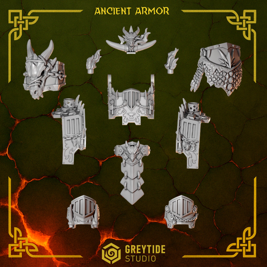 3d Printed Anvil Wardens Ancient Armor Upgrade Kit by Greytide Studio