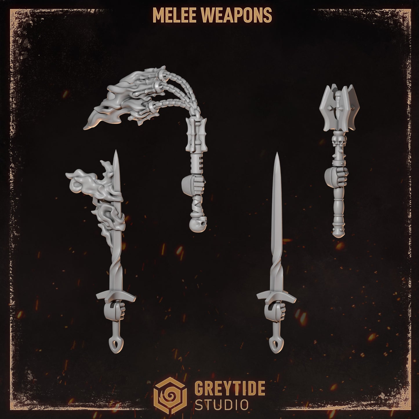 3d Printed Cursed Company Weapons Pack by Greytide Studio